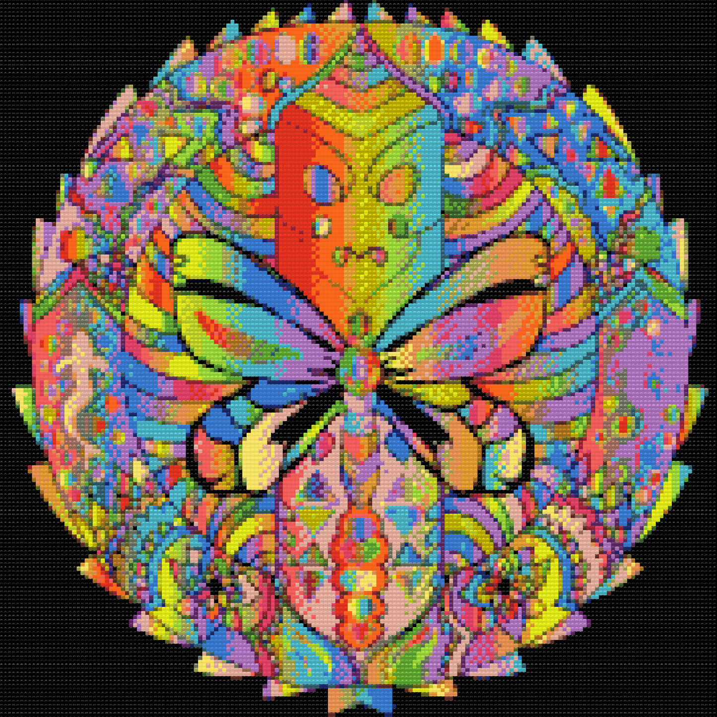 Diamond Painting - Mandala med sommerfugl