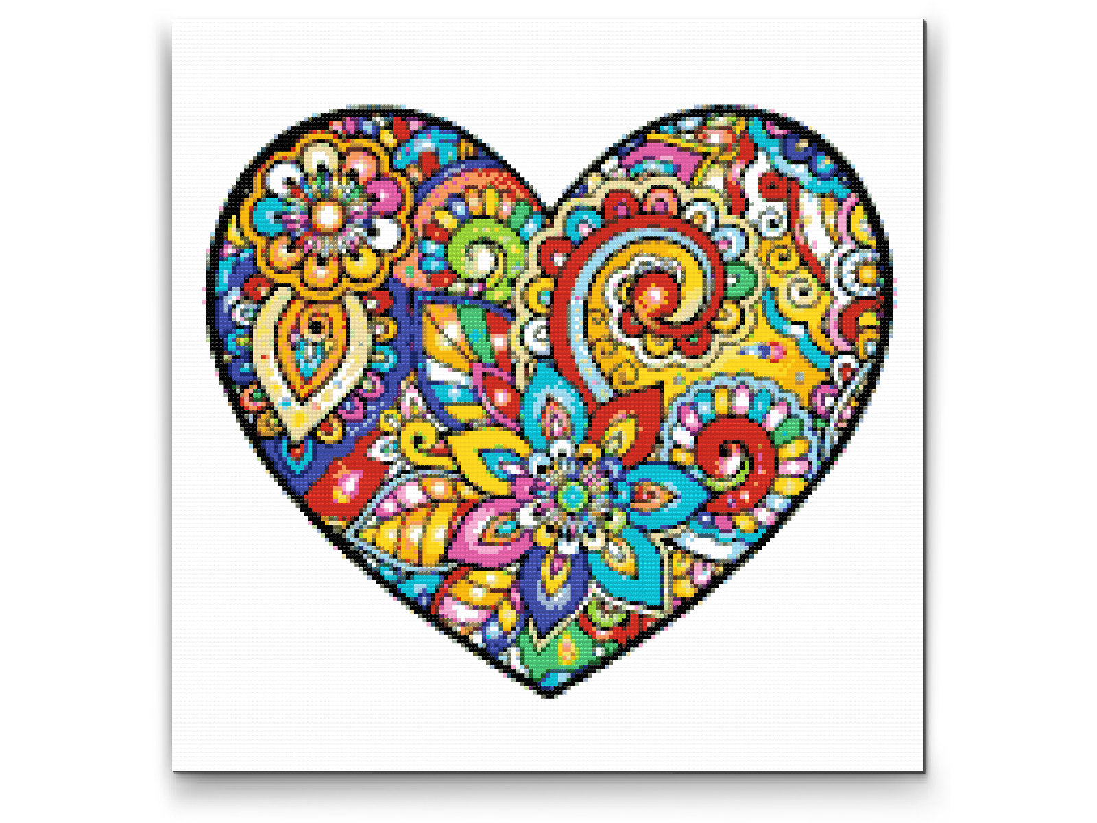 Diamond Painting - Mandala i hjertet