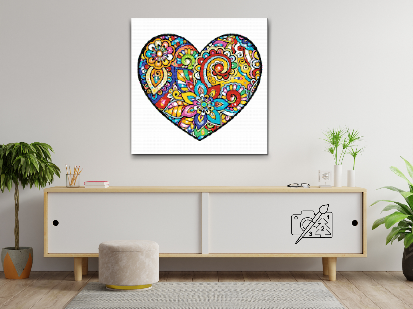 Diamond Painting - Mandala i hjertet
