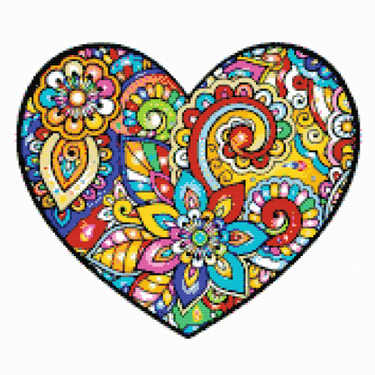 Diamond Painting - Mandala i hjertet