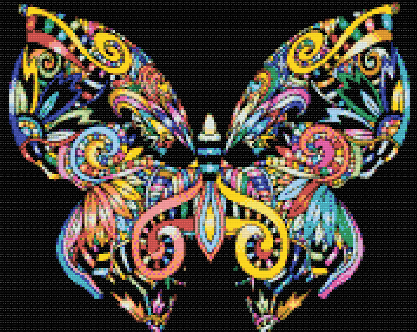 Diamond Painting - Sommerfuglemandalaen