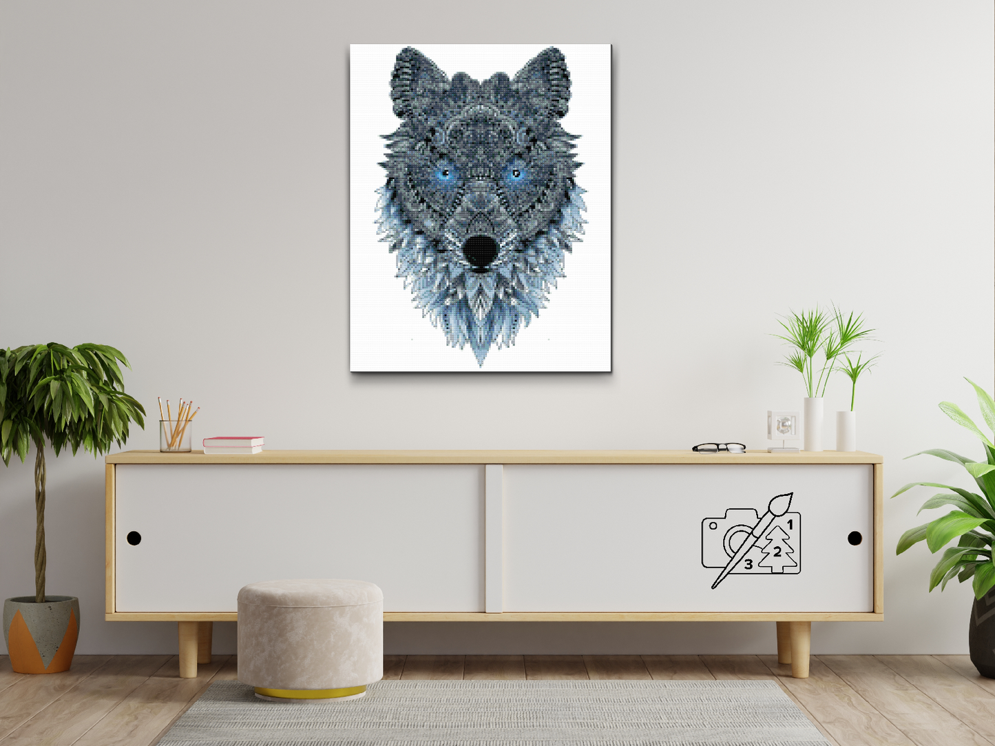 Diamond Painting - Wolf Mandala