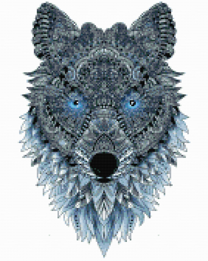 Diamond Painting - Wolf Mandala