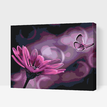 Paint by Numbers - Butterfly og Gerbera