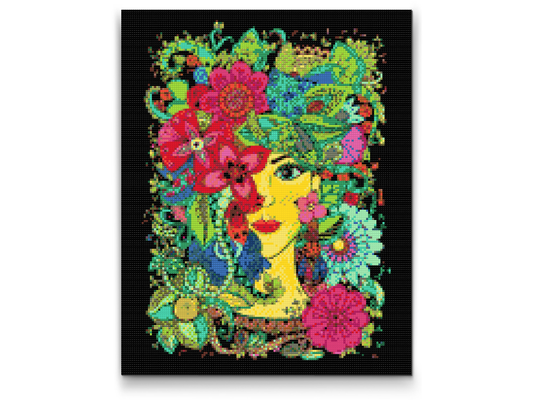 Diamond Painting - Kvinde Mandala