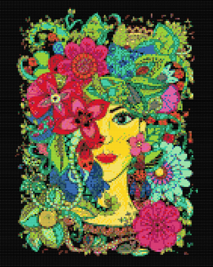 Diamond Painting - Kvinde Mandala