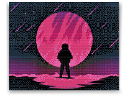 Diamond Painting - Astronaut på Månen