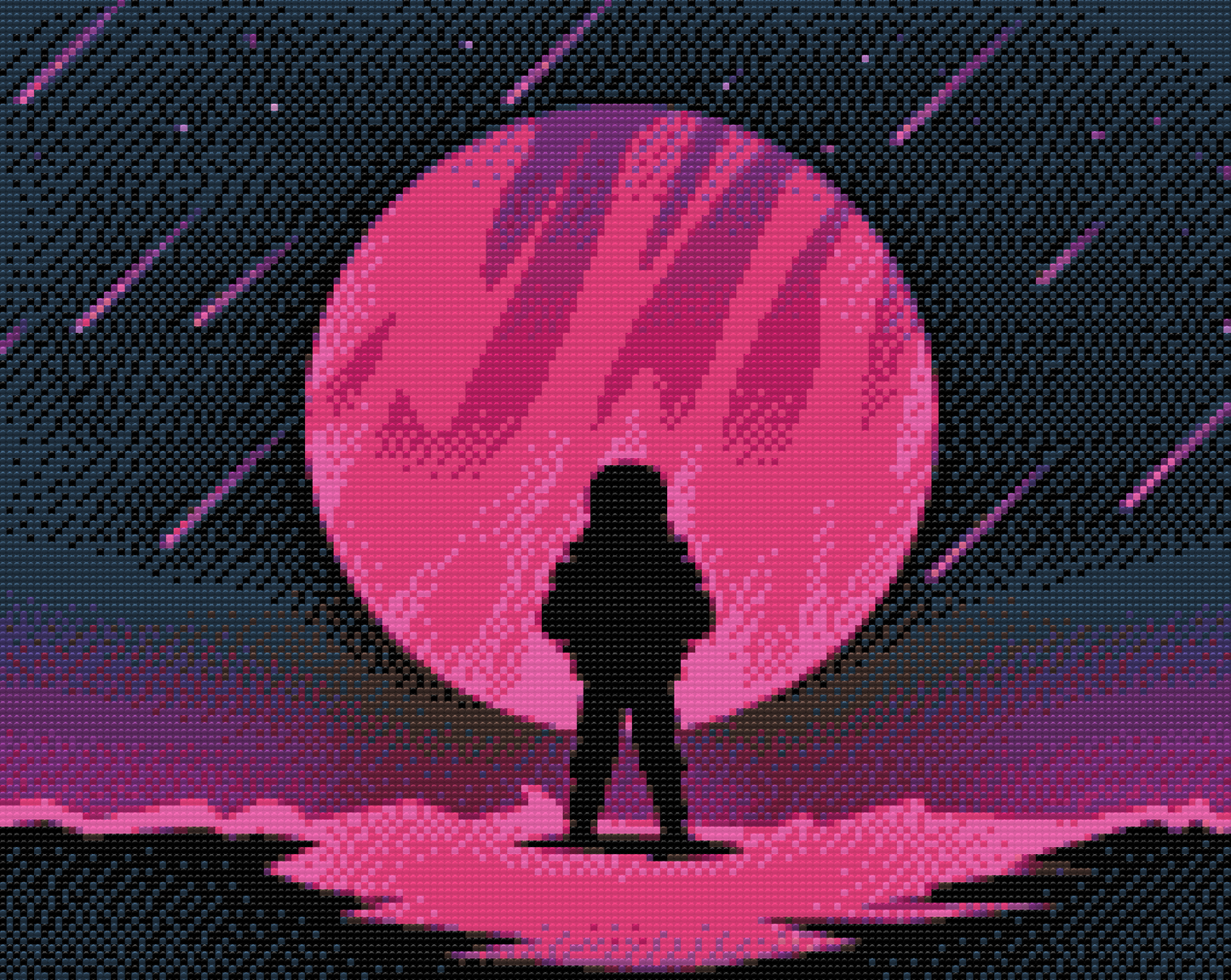 Diamond Painting - Astronaut på Månen