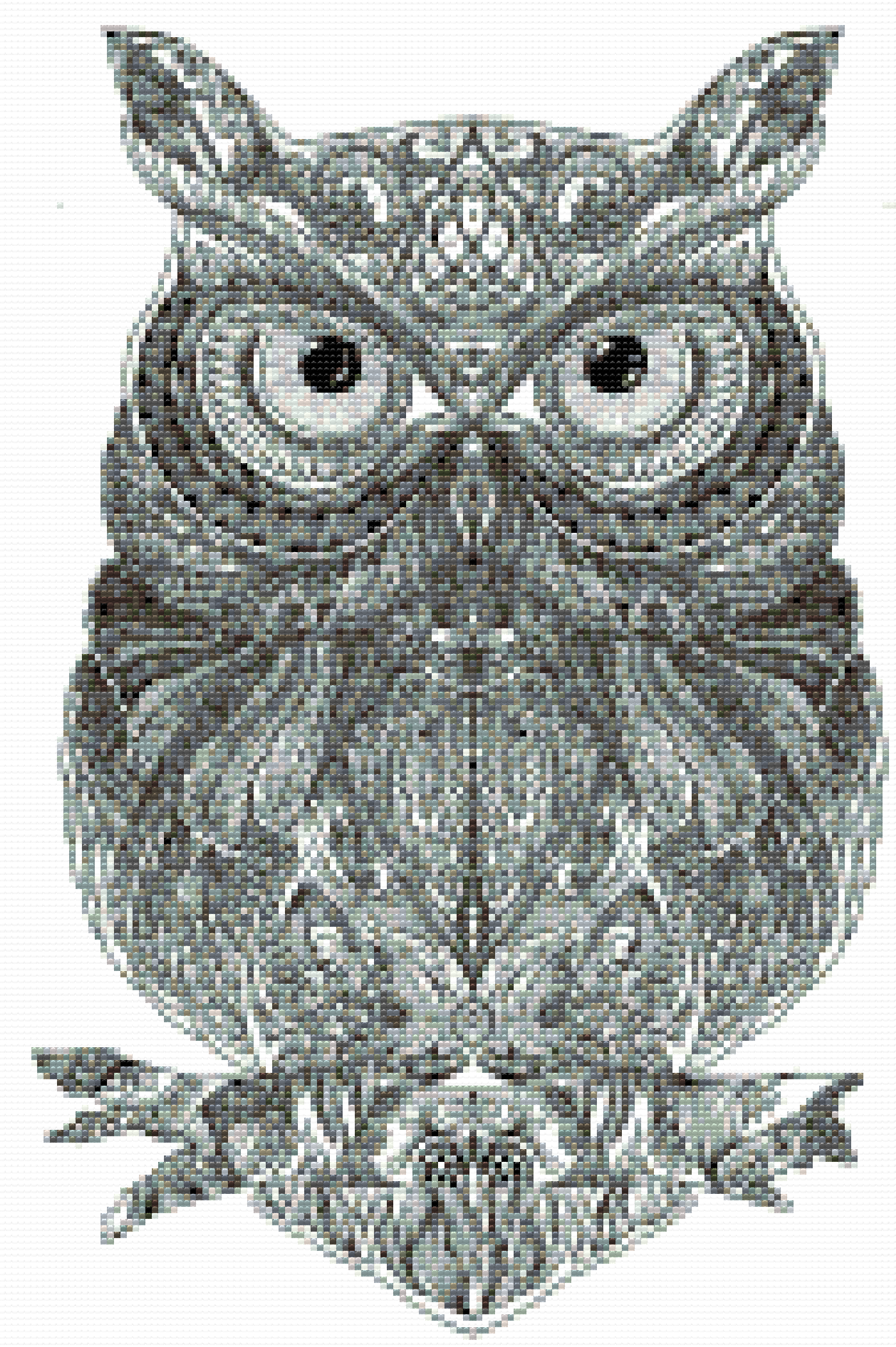 Diamond Painting - Ugle Mandala