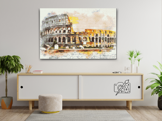 Diamond Painting - Colosseum-illustration
