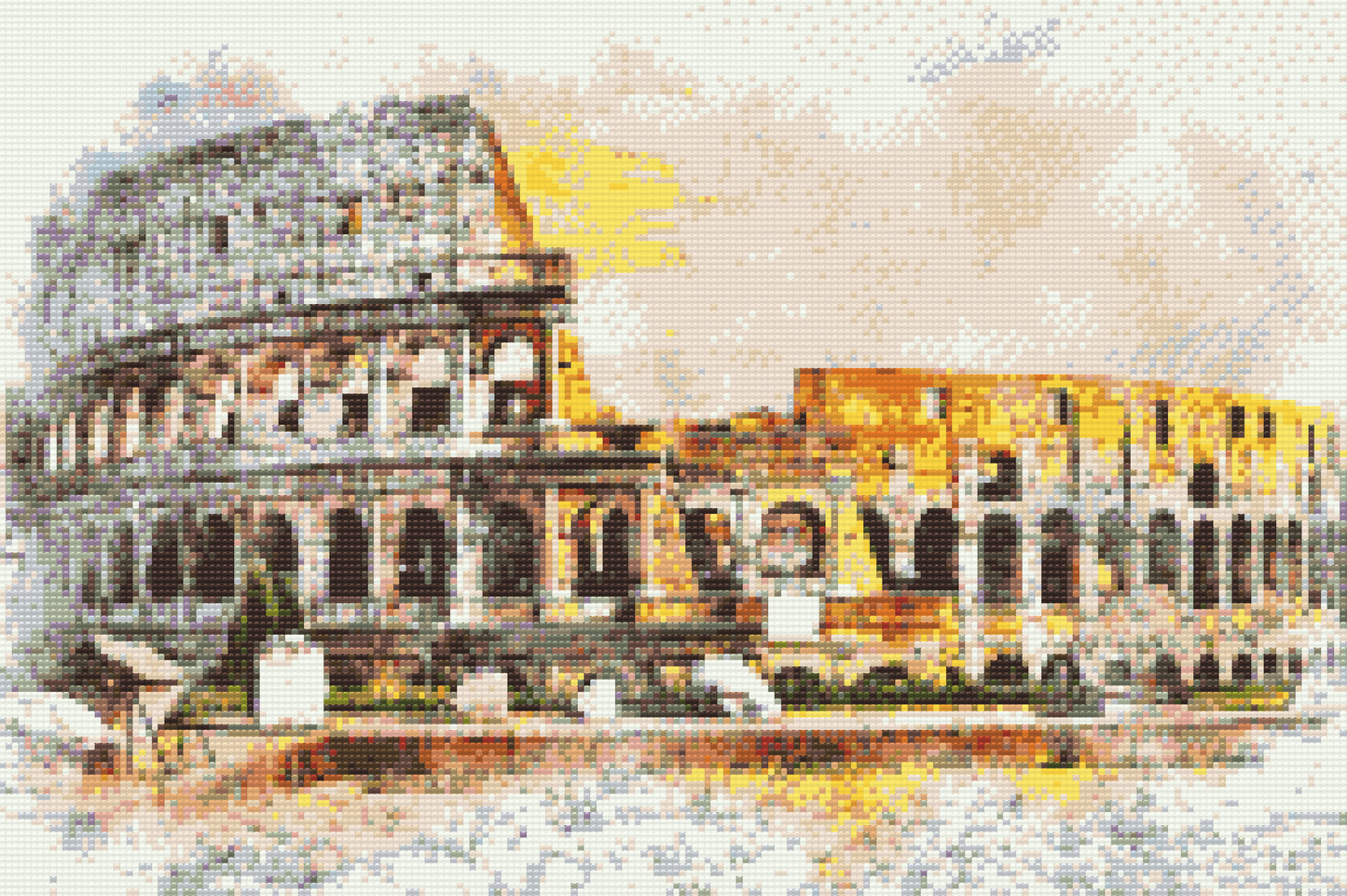 Diamond Painting - Colosseum-illustration