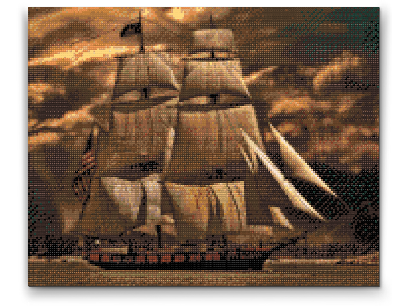 Diamond Painting - Båd i Storm 2