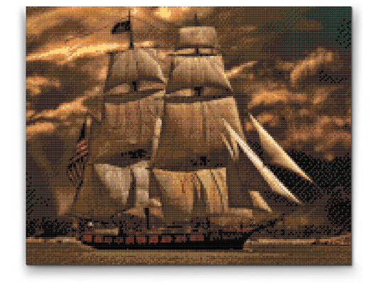 Diamond Painting - Båd i Storm 2