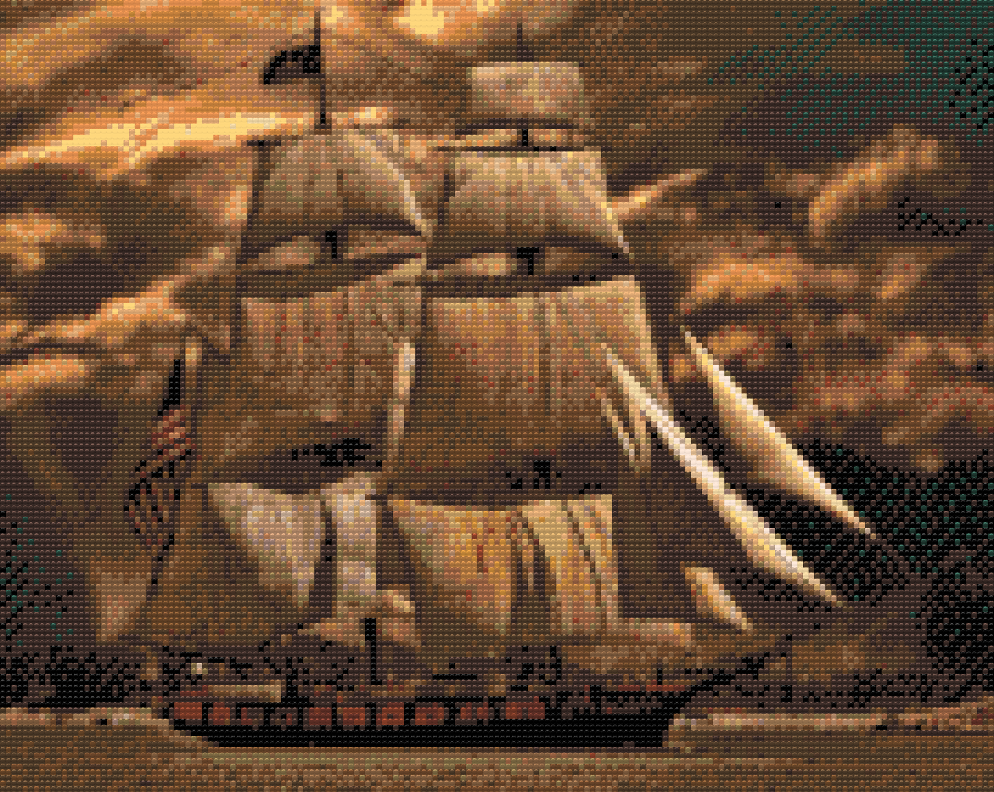 Diamond Painting - Båd i Storm 2