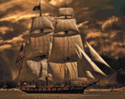 Diamond Painting - Båd i Storm 2