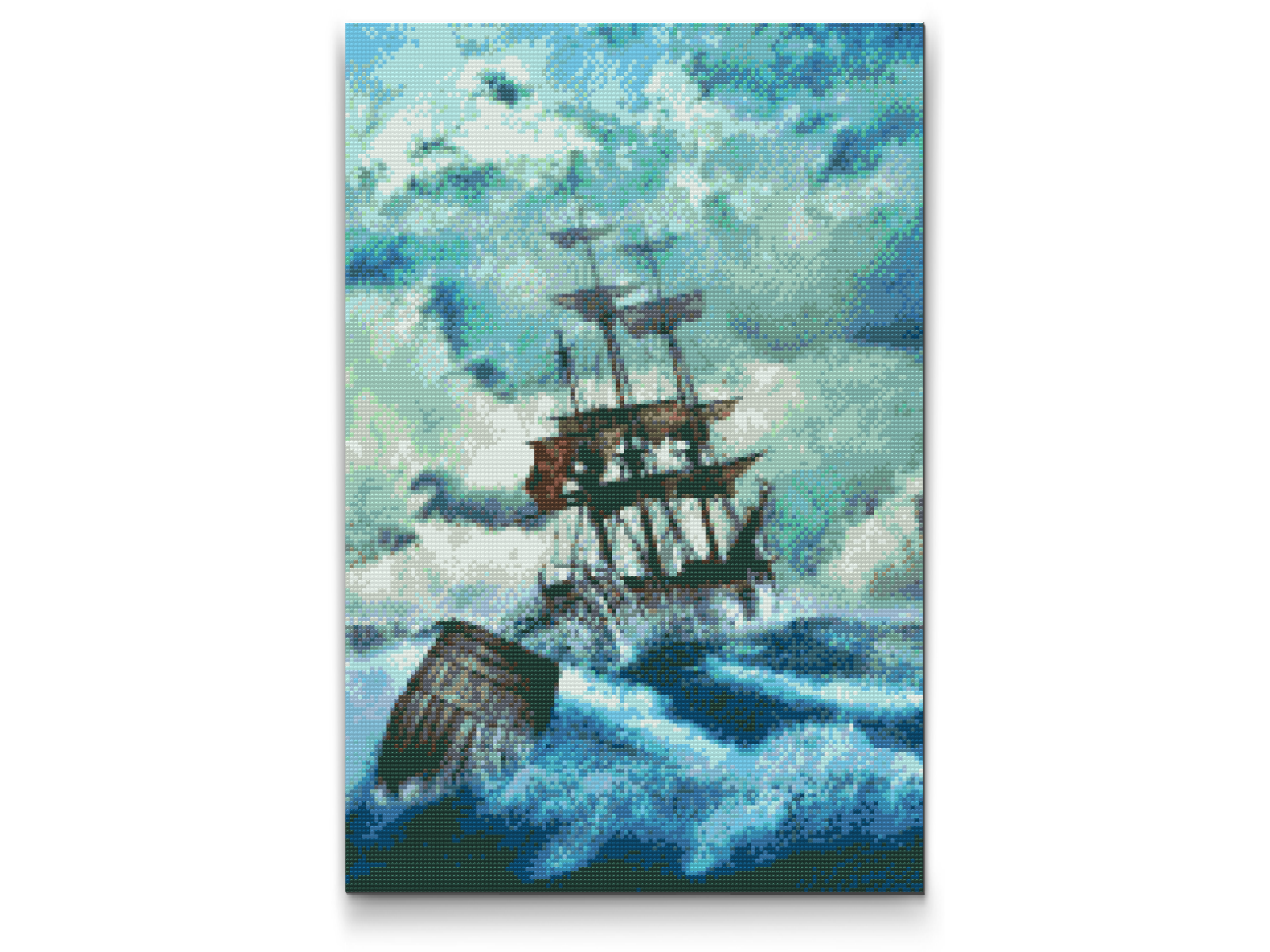 Diamond Painting - Båd i Storm 3