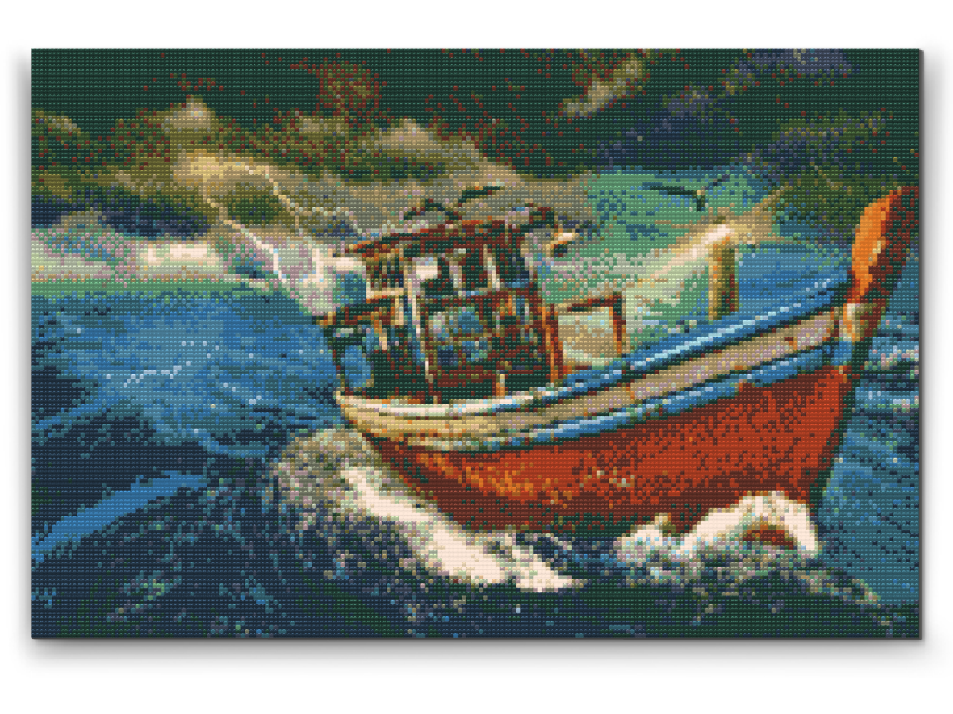 Diamond Painting - Båd i Storm 4