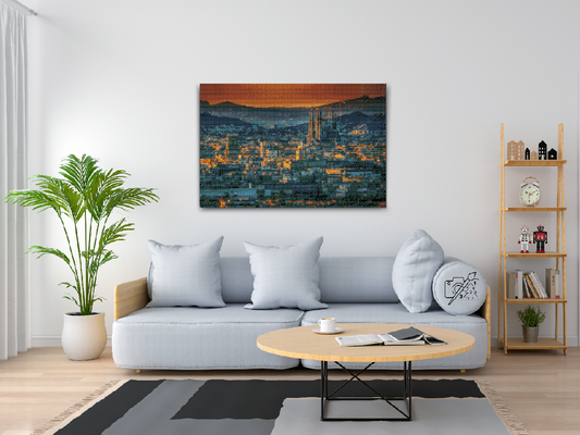 Diamond Painting - Udsigt over Barcelona