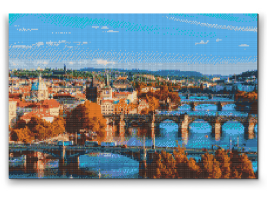 Diamond Painting - Udsigt over Prag
