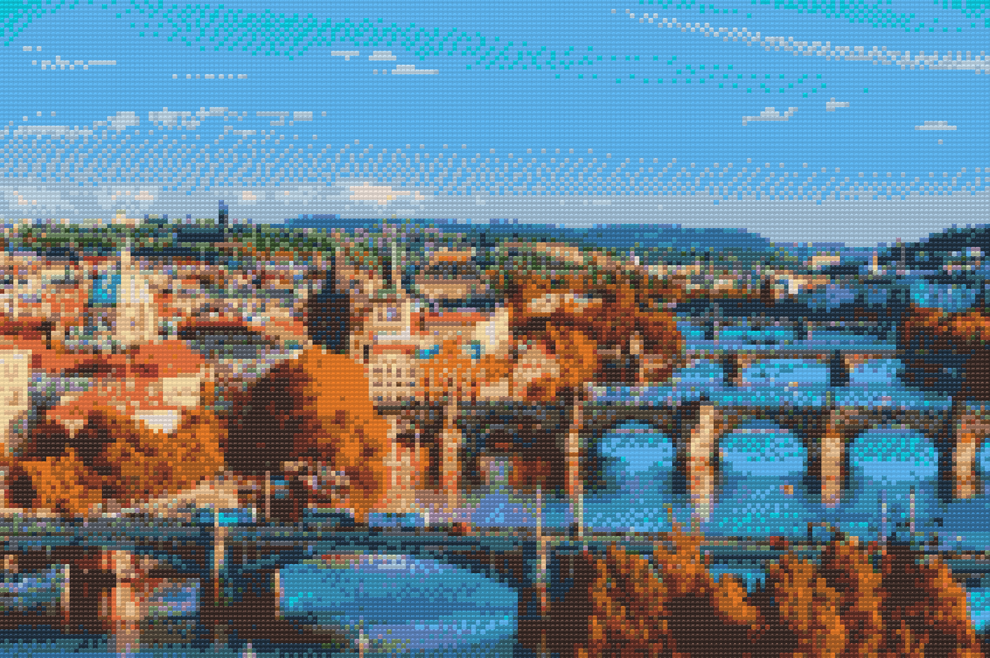 Diamond Painting - Udsigt over Prag