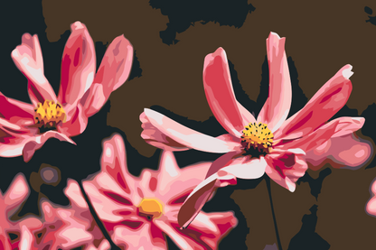 Paint by Numbers - Pink Flowers