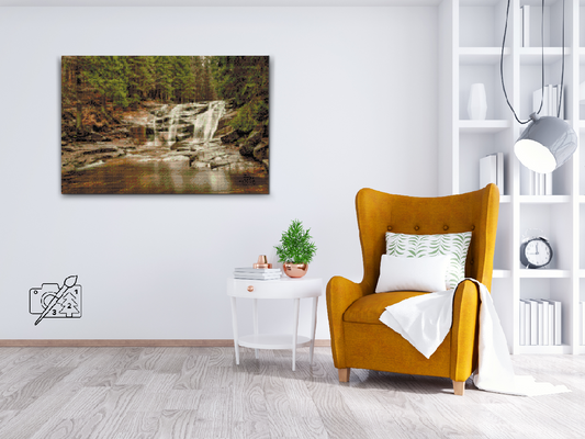 Diamond Painting - Kæmpebjergene - Mumlava-vandfaldet