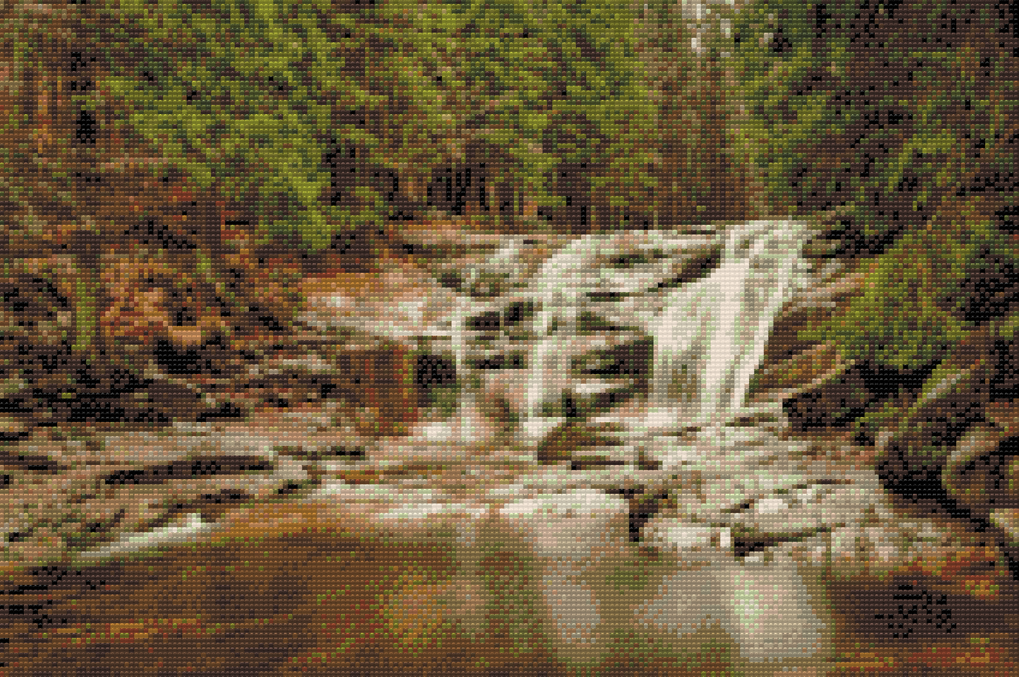 Diamond Painting - Kæmpebjergene - Mumlava-vandfaldet