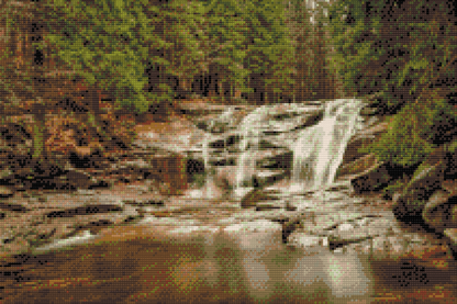 Diamond Painting - Kæmpebjergene - Mumlava-vandfaldet