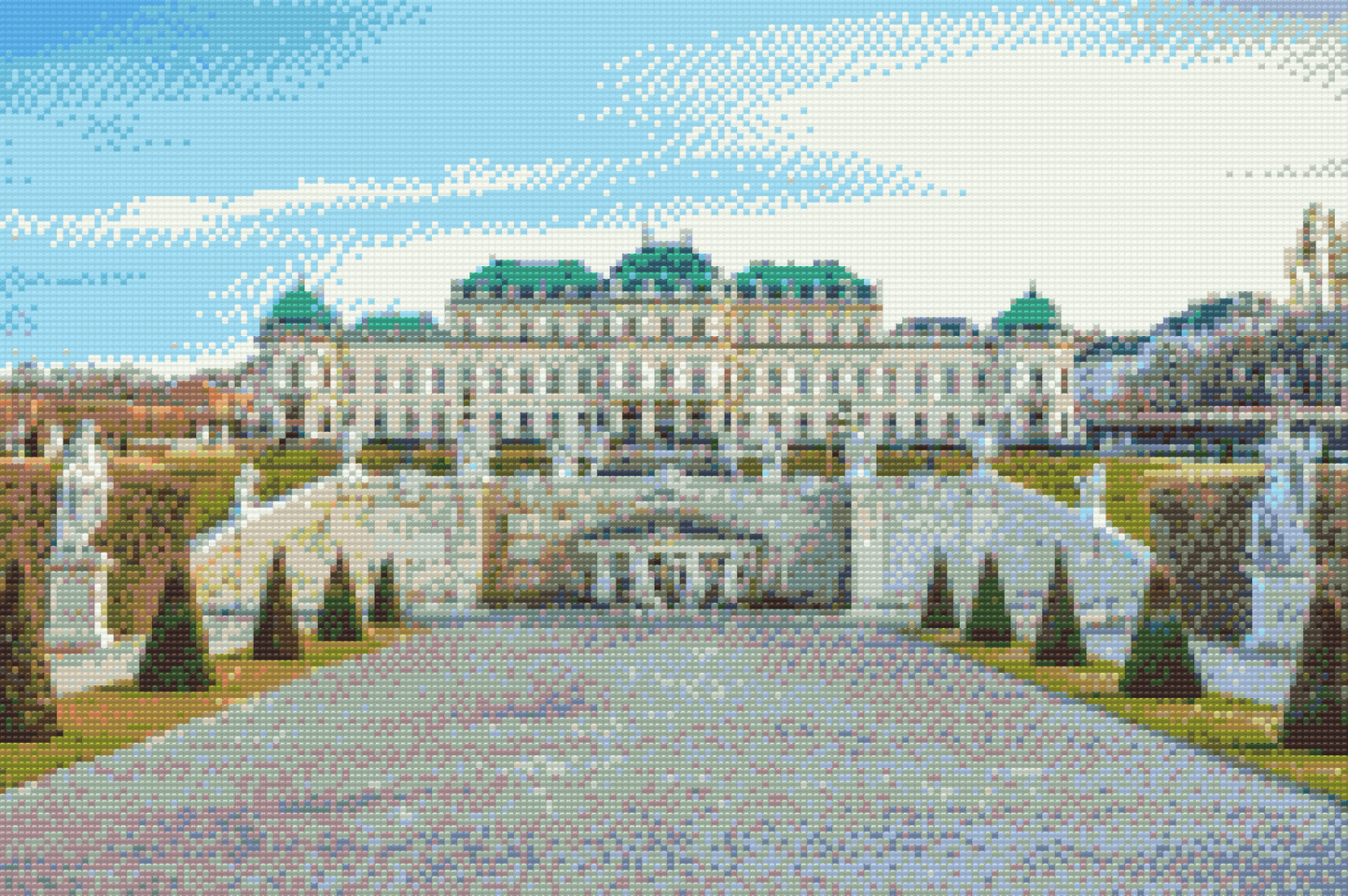 Diamond Painting - Belvedere-paladset, Viena
