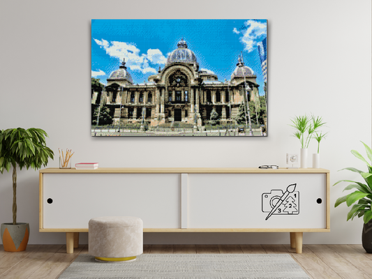 Diamond Painting - Cec-paladset, Bukarest