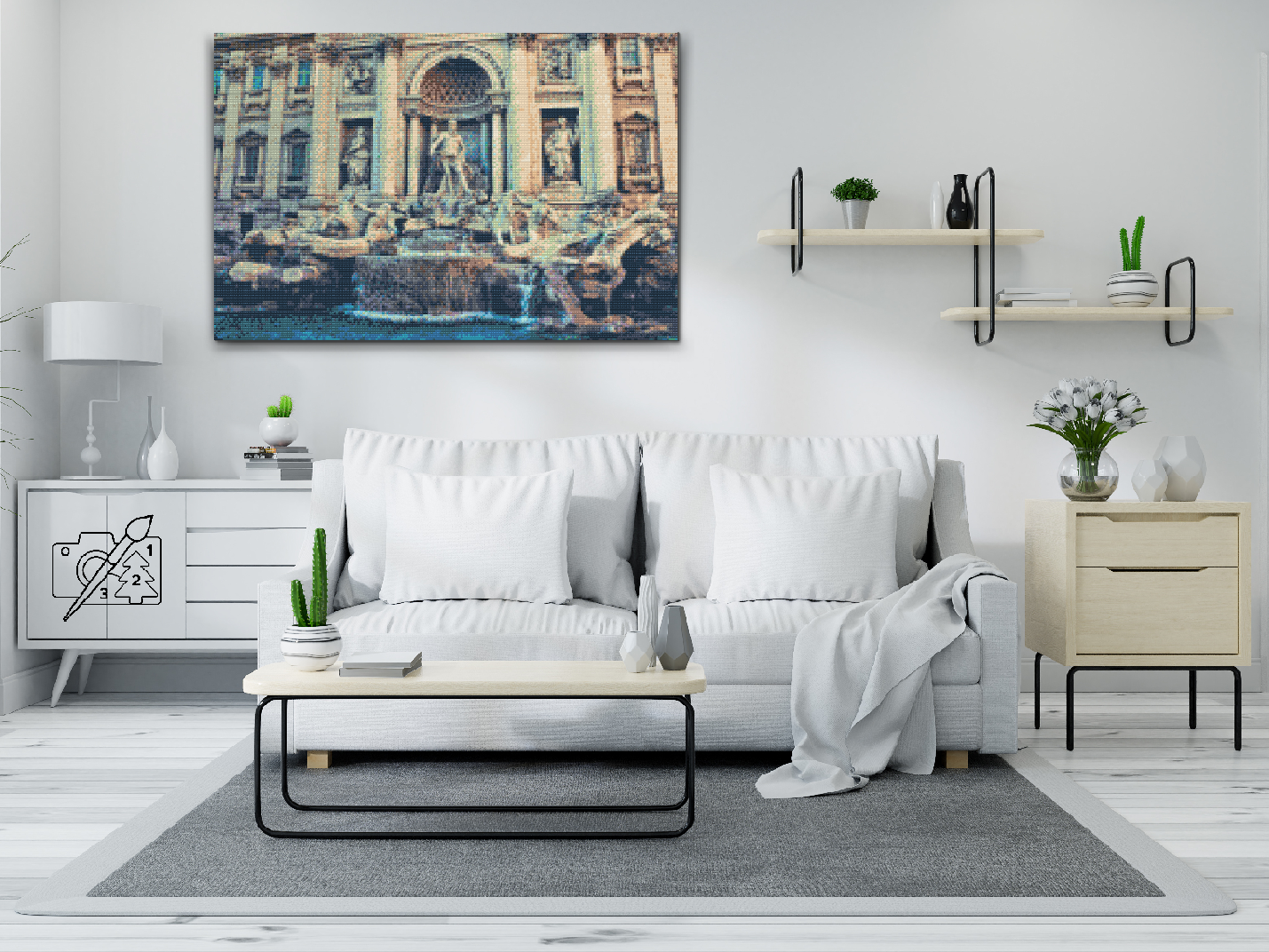 Diamond Painting - Trevi-fontænen