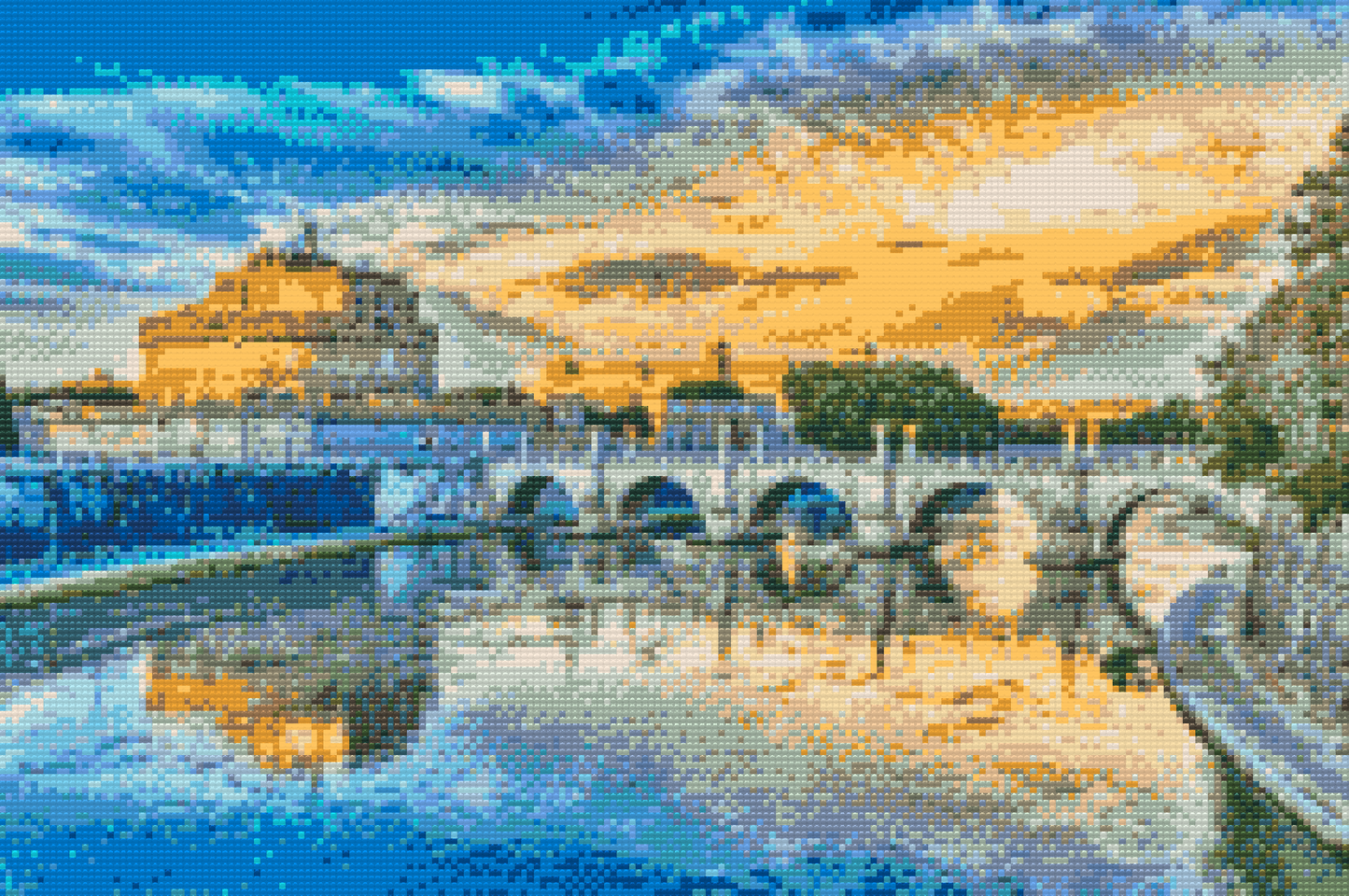 Diamond Painting - St. Angelo-broen i Rom