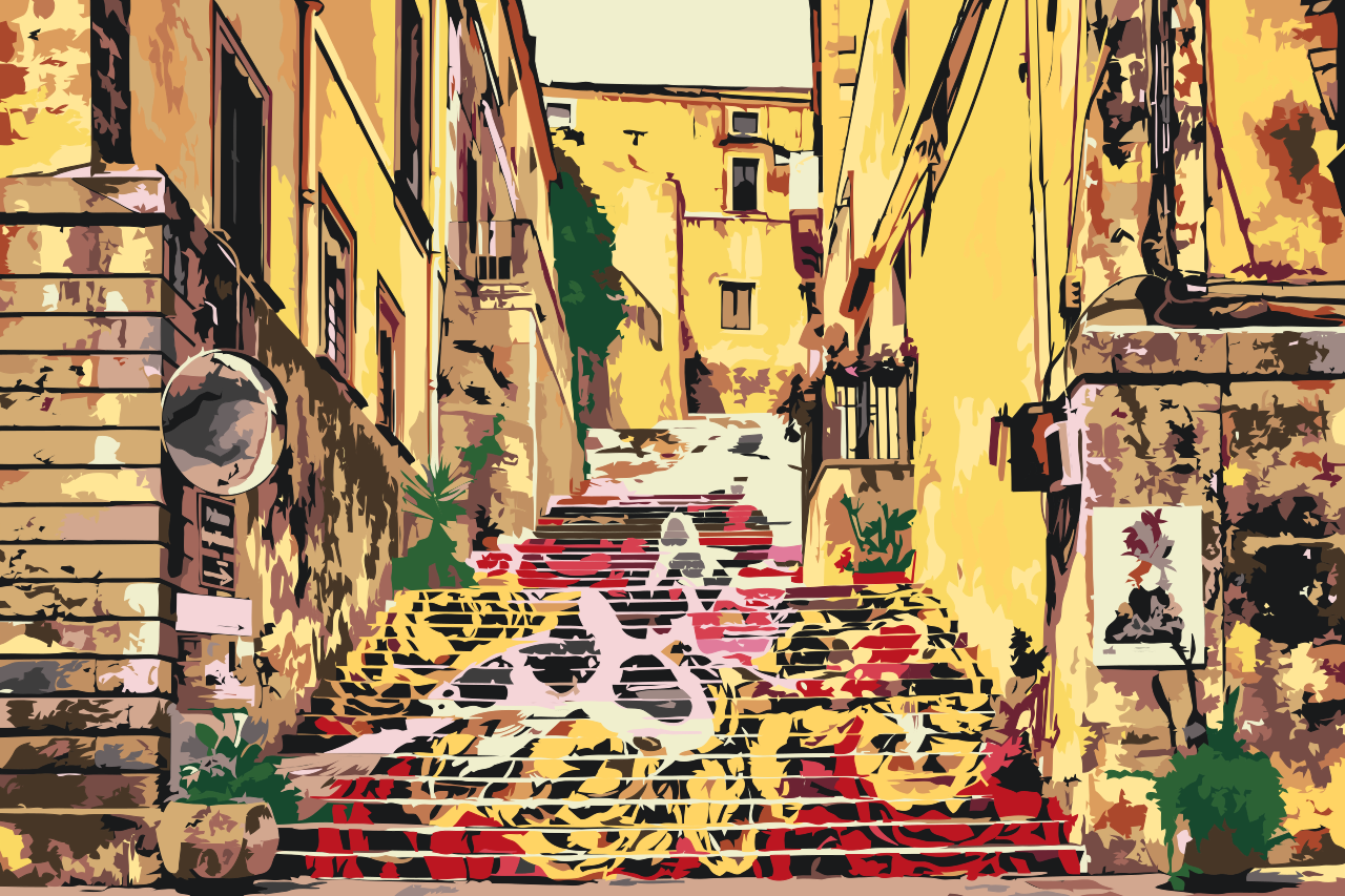 Paint by Numbers - Sicilianske trapper