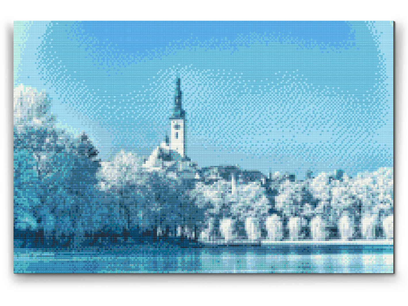 Diamond Painting - Den snedækkede by Tabor