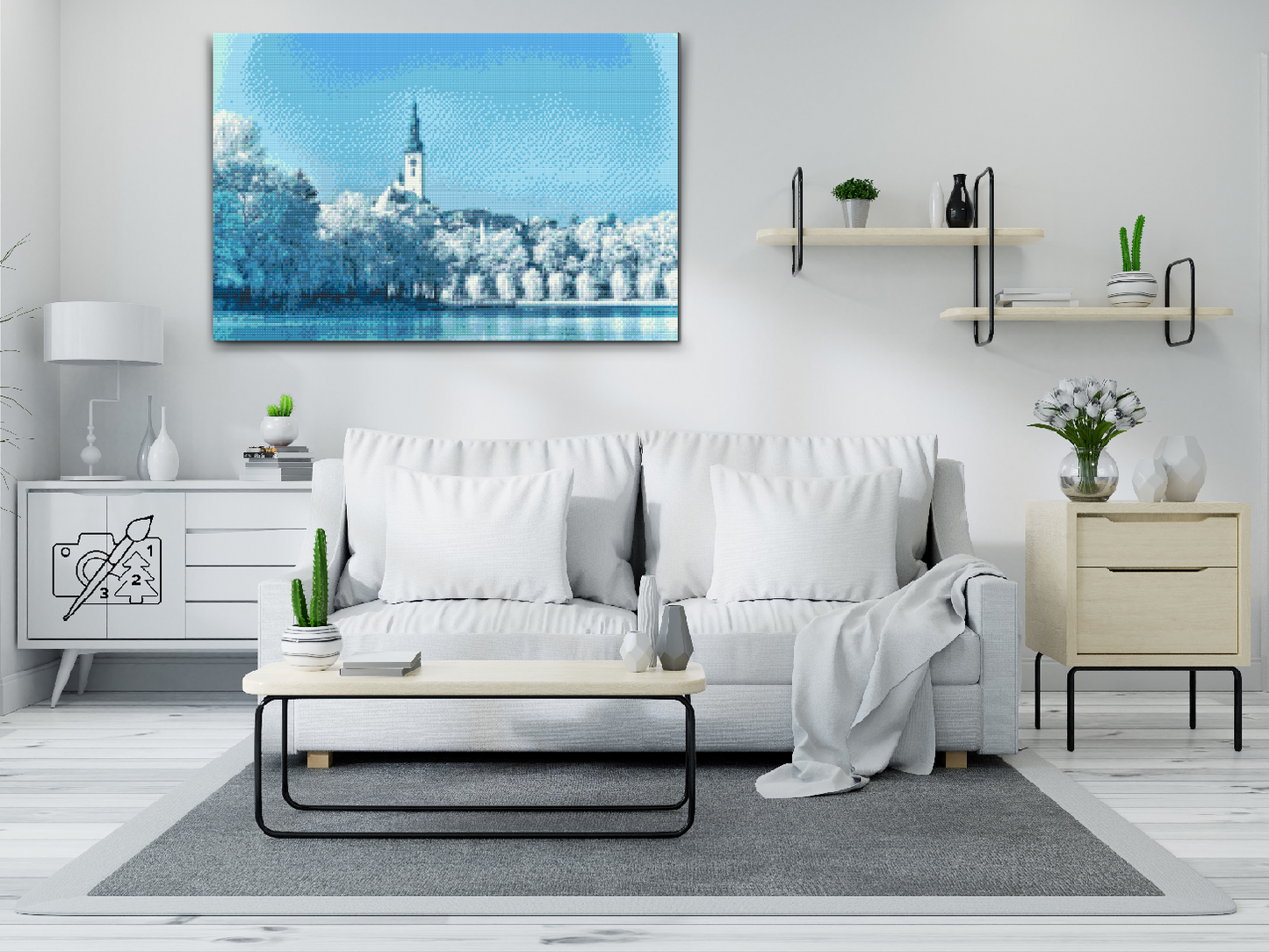 Diamond Painting - Den snedækkede by Tabor