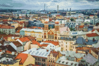 Diamond Painting - Byudsigt - Pilsen