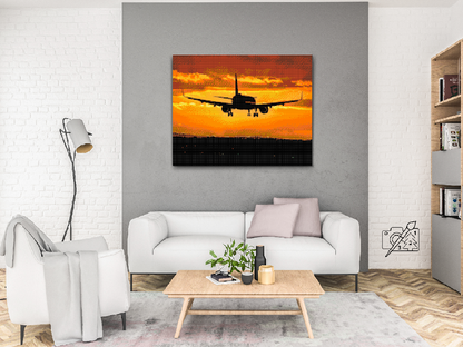 Diamond Painting - Flyvning ved solnedgang