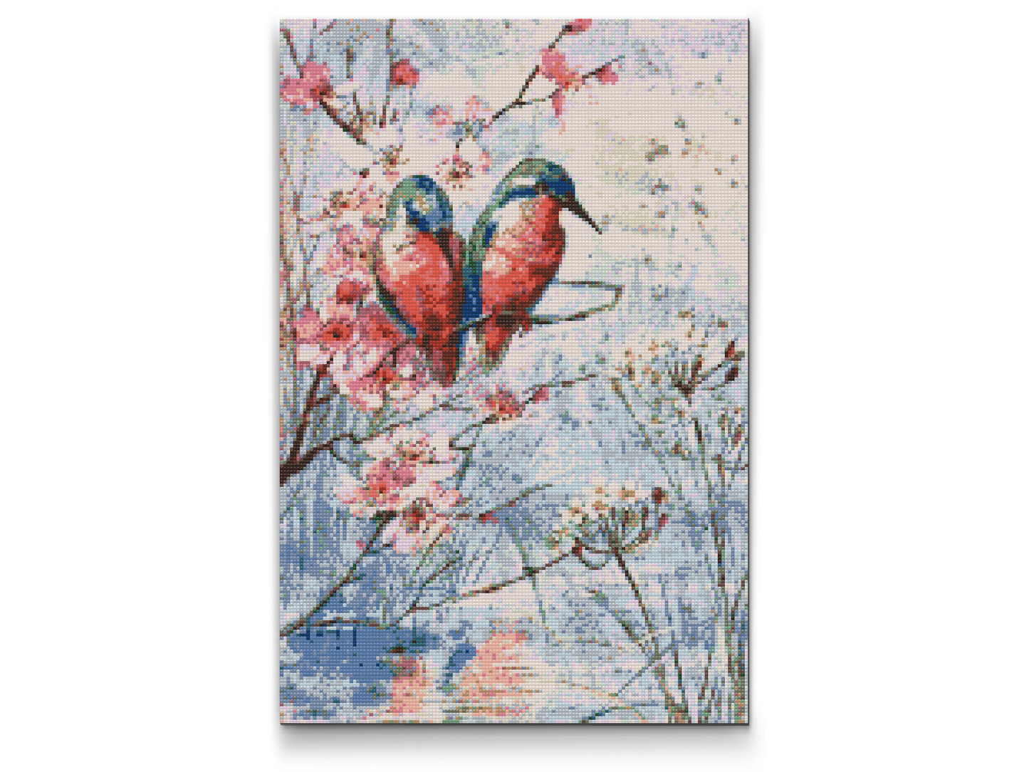 Diamond Painting - Fugle på en gren