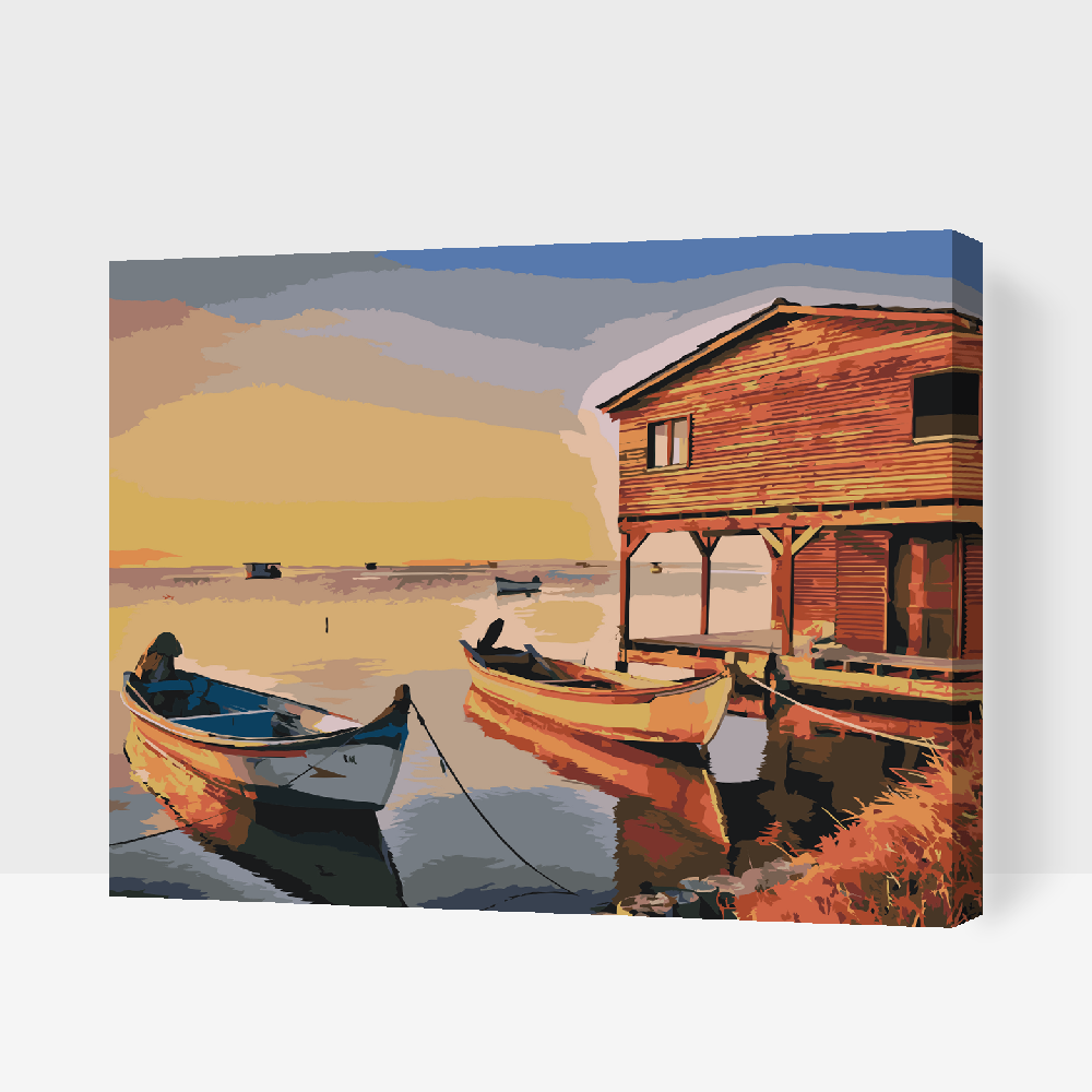 Paint by Numbers - Både og træhus