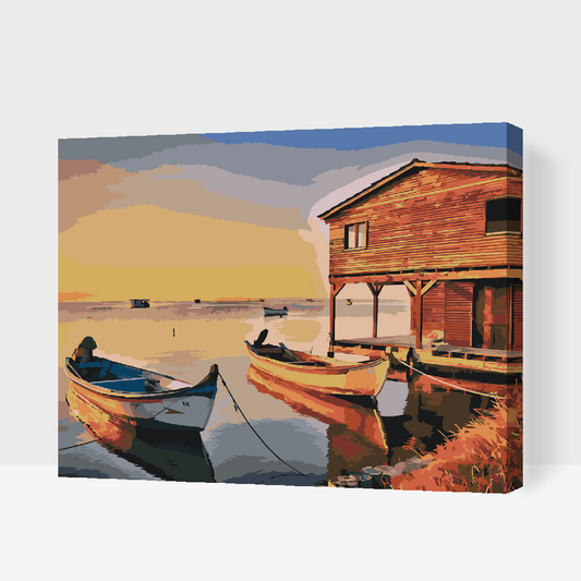 Paint by Numbers - Både og træhus