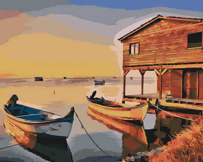 Paint by Numbers - Både og træhus