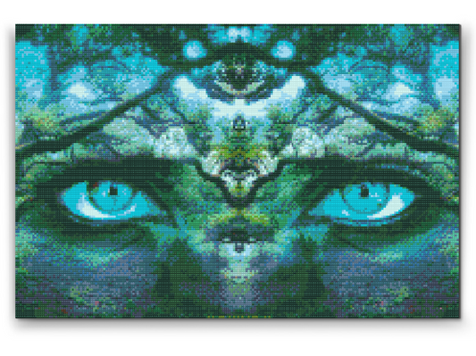 Diamond Painting - Skjult kvinde i skoven