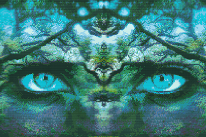 Diamond Painting - Skjult kvinde i skoven