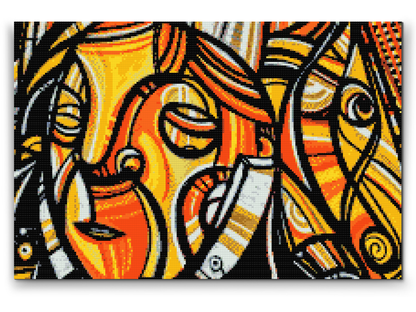 Diamond Painting - Graffiti, kvindeansigt