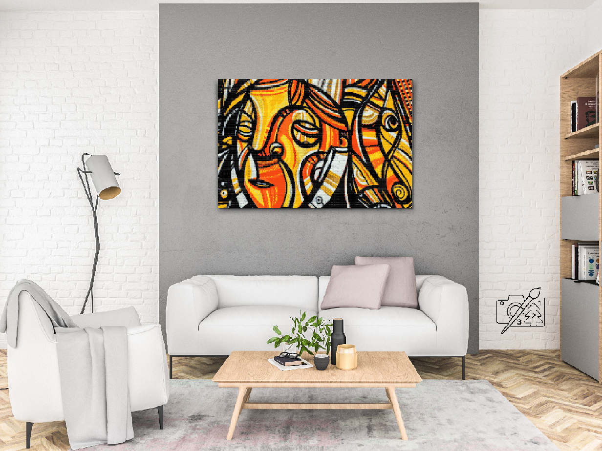 Diamond Painting - Graffiti, kvindeansigt