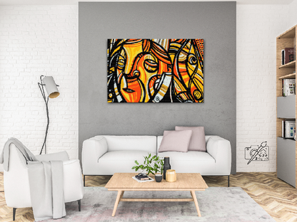 Diamond Painting - Graffiti, kvindeansigt
