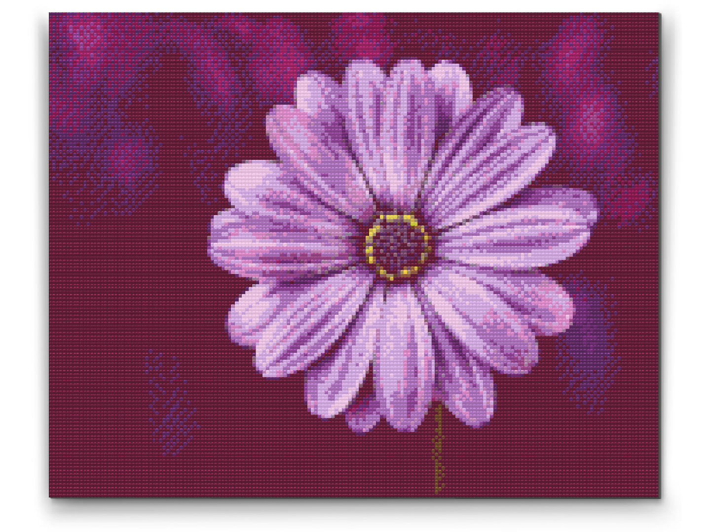Diamond Painting - Gerebera i lilla farve