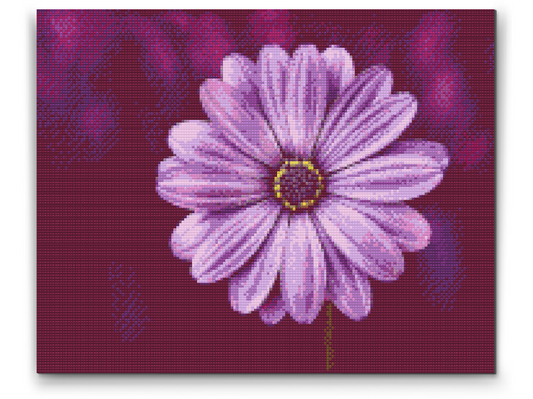 Diamond Painting - Gerebera i lilla farve