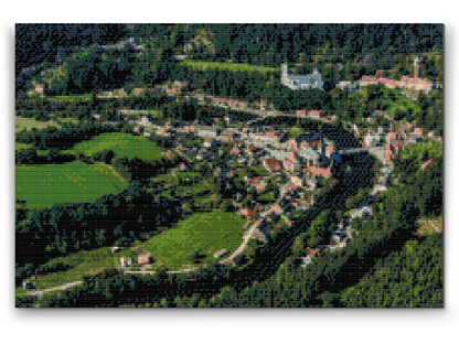 Diamond Painting - Udsigt over Rozmberk Slot