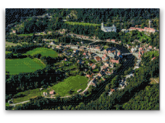 Diamond Painting - Udsigt over Rozmberk Slot